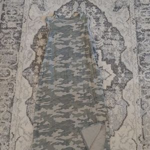 EUC Camo midi dress size xl